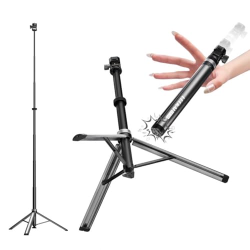 Leekai LK56 Auto Open Tripod Extendable 83' with 1/4' Quick-Release for Cameras Video Lights Phones...