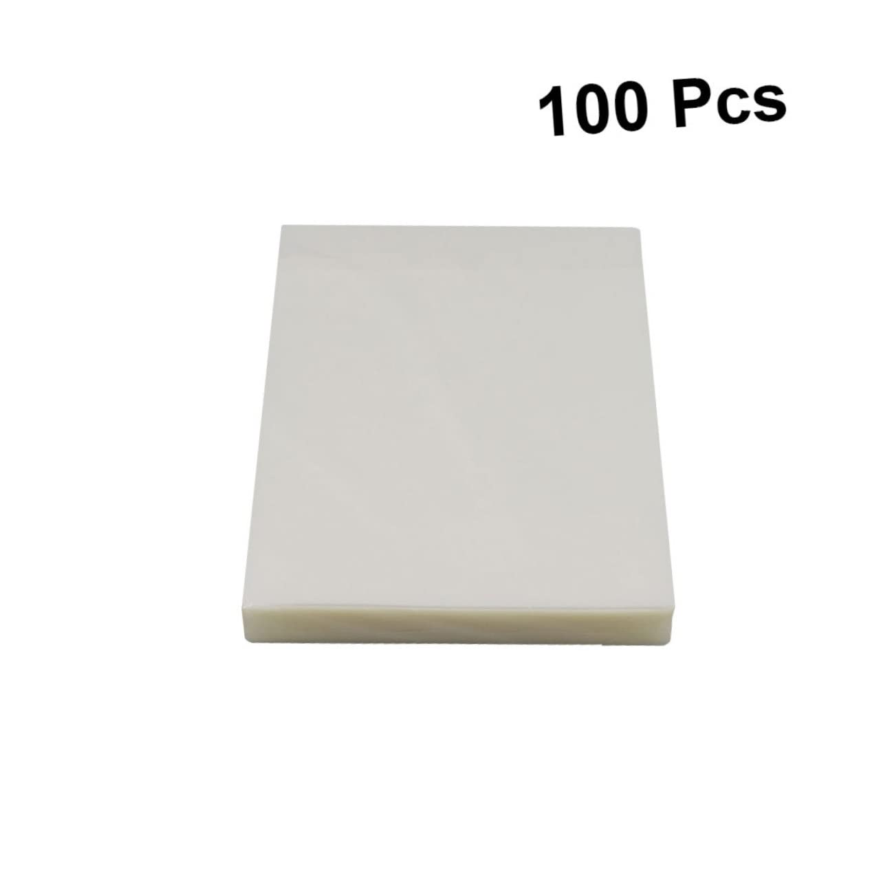 100 Stück Weiße PET Laminierfolien für Fotos und Dokumente