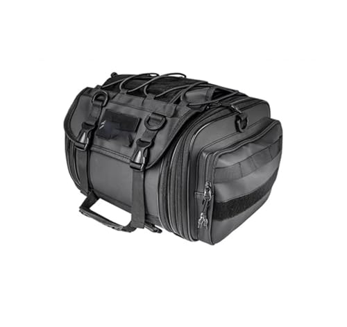 Bolsa para casco de moto y mochila de sillín trasero de gran capacidad para mototurismo