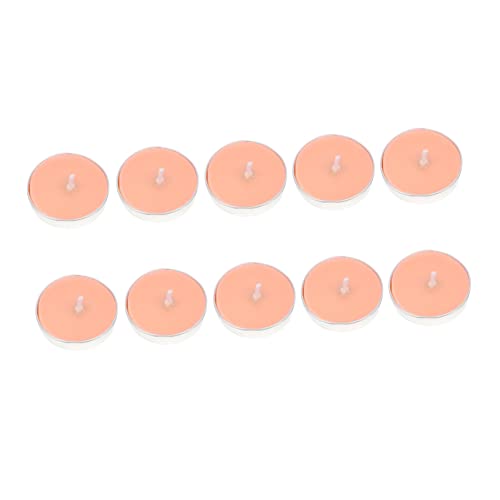 Unomor 10pcs Unscented Floating Candles for Weddings Events Decorative Candle Discs for Christmas Party Centerpieces Burn for Home Decorations