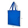 IMFAA Pack of 10 Premium Quality Long Lasting 100% Cotton Canvas Tote Reusable Shopping Bags Ideal for Printing and Embroidery (Blue,Large 50x40x60) #2