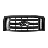 Bewild Front Bumper Grille Assembly Compatible with 2009-2014 Ford F-150 F150 XLT, Housing and Insert Grille Assembly Guards Replacement 9L3Z8200D FO1200511 (Black)