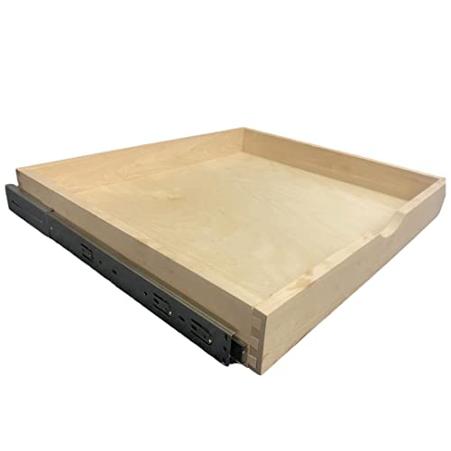 COUVER 30 inch DIY Non-Assembled Birch Wood, Cabinet Pull-Out Shelf, Slide Out Drawer Box, Pull-Out Tray, Slide-Out Organizer, Soft-Close Slide Rail