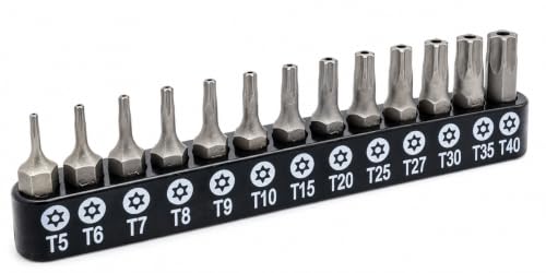 VETCO Security Torx Bit Sets T-5 - T40 (13-Piece)