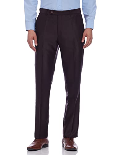 Image of Raymond Cotton Blend Men's Full Sleeve Contemporary FIT Dark Brown Formal Suit