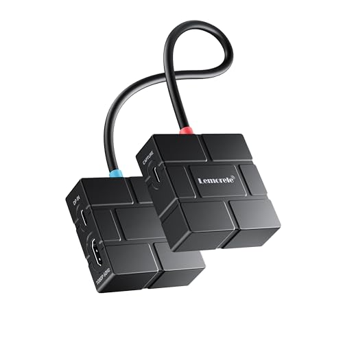 Lemorele Tarjeta de captura con doble carga PD de 100 W y entrada DisplayPort, tarjeta de captura de video HDMI de 1080P60Hz con bucle/baja latencia para transmisión, juegos, compatible con Switch2/1