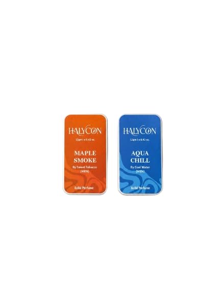 Premium Solid Perfume for Men & Women | Pack of 2 | Maple Smoke & Aqua Chill Fragrances | Long Lasting Alcohol-Free Vegan Perfume Balm | Paraben-Free Pocket Fragrance-picture-20
