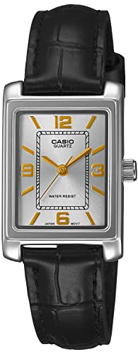 CASIO COLLECTION Reloj Analógico para Mujeres de Cuarzo con Correa en Cuero LTP-1234PL-7A2EF