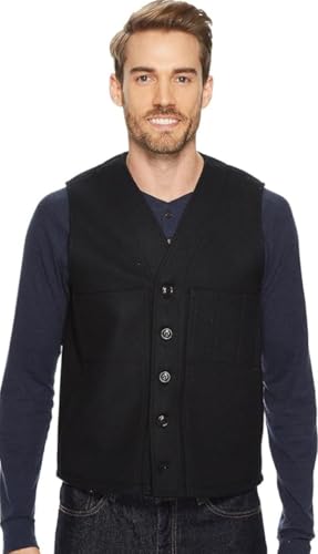 Filson Mens Mackinaw Wool Vest Navy XX-Large at Amazon Men's