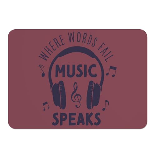 Sets de table liège rouge anti-rayures 39,5x28,5 cm musique pour table protégée - 2