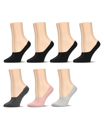 MeMoi High-Cut Cotton Blend Sneaker Liner 7 Pack2