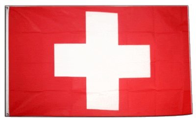 Drapeaux Suisse 60x90 cm lot de 10 pavillons Digni Kit pour mât