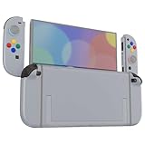 eXtremeRate Nintendo Switch 2対応用DIY交換シェルボタン、Switch 2 & Joycon 2対応カスタムフルセット 背面プレート コントローラーハウジングボタン付き デラックス版【グレー】