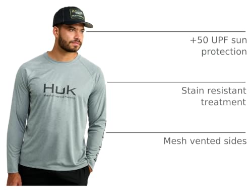 Image of HUK Men's Pursuit Vented Long Sleeve Fishing Shirt (+30 UPF)