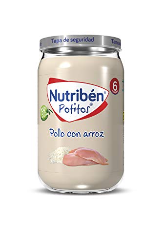 Nutribén Pack de 18 Potitos De Pollo con Arroz Desde Los 6 Meses (18x235gr)