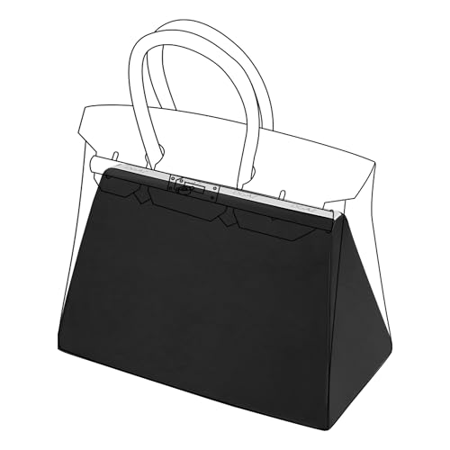 DGAZ Inserção modeladora de travesseiro, bolsa de mão de luxo, espuma viscoelástica - serve para bolsa Birkin 25/30/35/40 (preto, BK25 Retourne)