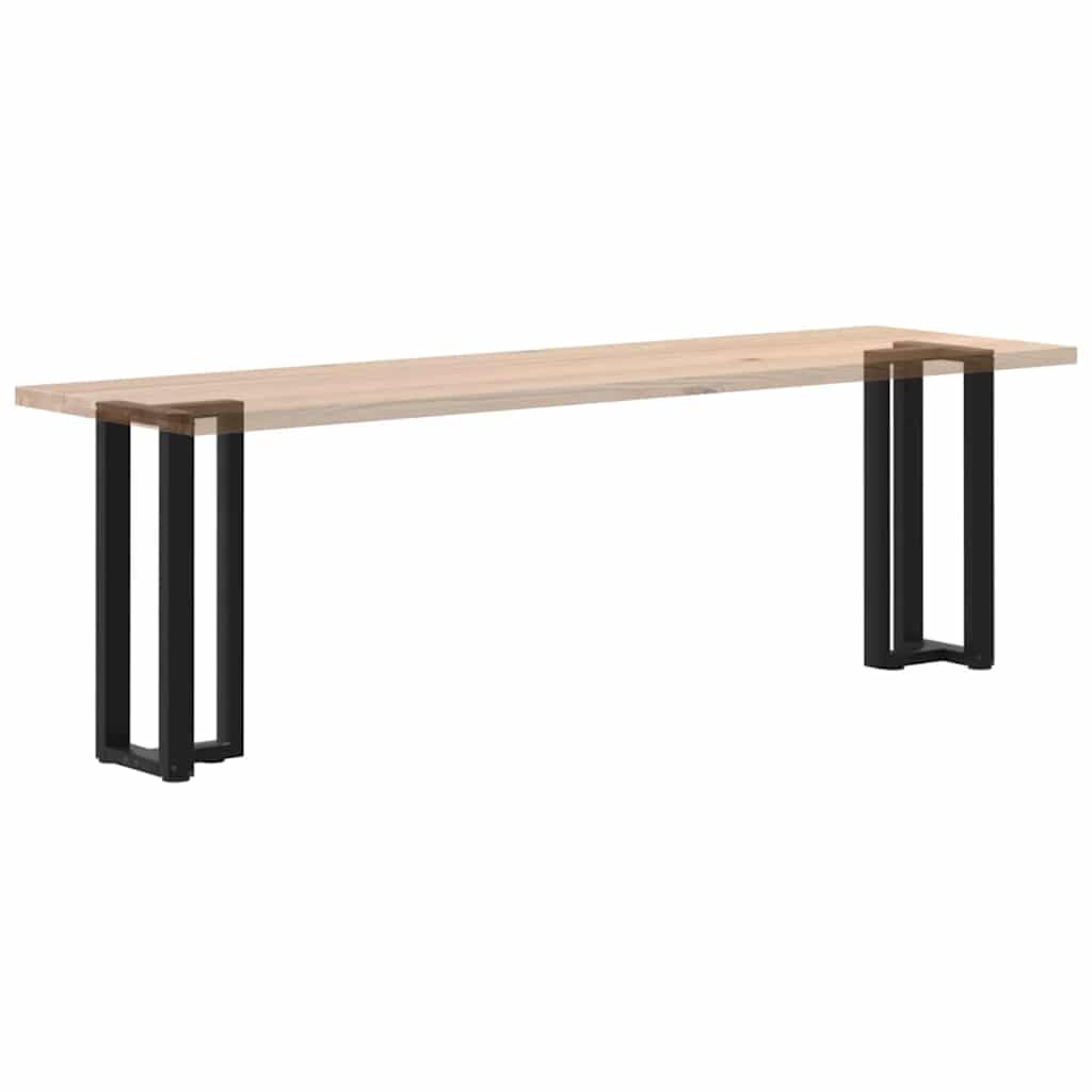 Nogi stołu konsolowego w kształcie litery T ze stali malowanej proszkowo, czarne, 38 x 25 x (72-73) cm, 2 sztuki, z regulowaną wysokością i stabilną płytą montażową do salonu, biura