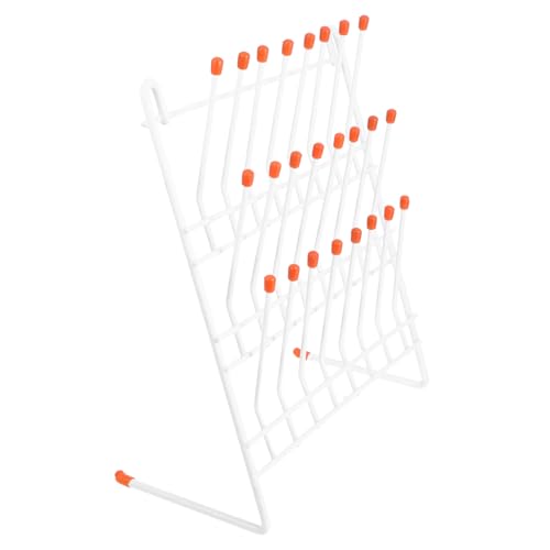 CIYODO 1pc Laboratory Drain Rack Test Liquid Holder Beaker Draining Rack Test Tube Peg Holder Experimental Tool Rack Lab Drying Rack Test Holder Rack Clothes Drying Rack Iron Drying Rack