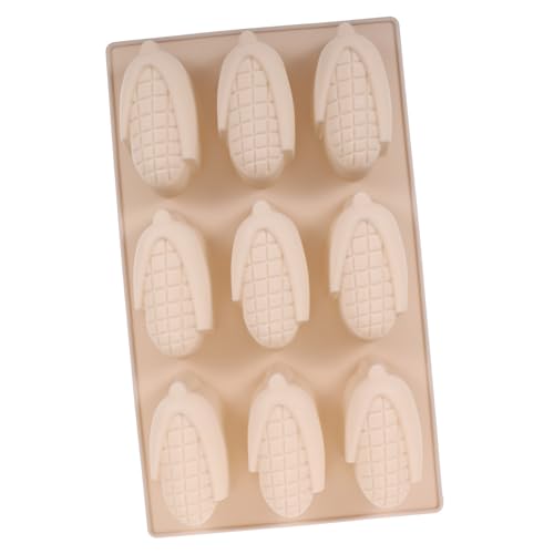 MOLUCKFU Molde de Silicona para Chocolate y Galletas con Forma de Mazorca de Maíz Molde Antiadherente Seguro y Duradero para Dulces Pasteles y Postres DIY para Fiestas Infantiles y