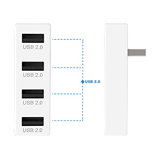 Jzw-Shop 4 Ports Usb Hub 2.0 For Xbox Series S, High Speed Usb Hub Splitter Expansion Adapter Compatible With Xbox Series S Console #TOP2