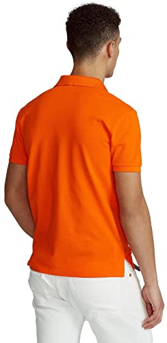 Image of POLO RALPH LAUREN Men Custom Fit Mesh Pony Logo Shirt (XL, SailingOrange)