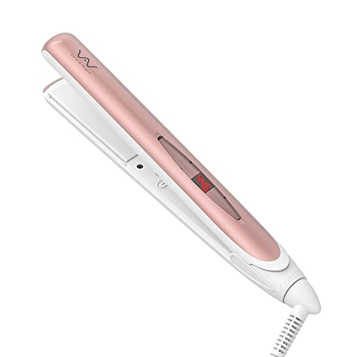 VAV Hair Straightener Professional Flat Iron 1 Inch Titanium Plates Negative Ionic Hair Culer and Straightener Temperature Adjustment 446â„‰ Max Heat Up Fast
