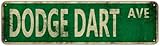 Vintage Signs Dodge Dart Ave Sign Street Sign Retro Metal Sign for Home Bar Coffee Garden Indoor Ourdoor Decor,Aluminium 4x16 Inch