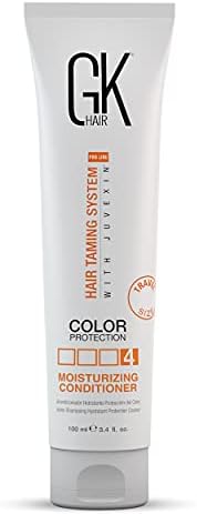 GK HAIR Global Keratin Moisturizing Conditioner (100ml/3.4 Fl Oz) for Hydrating Color Protection Dry Damage Curly Frizzy Thinning Color Treated Hair Repair Organic Paraben Sulfate Free All Hair Types