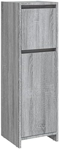 vidaXL Bathroom Cabinet Bathroom Furniture Under Basin Unit Vanity Storage Washroom Cupboard Laundry Room Rack High Gloss White Engineered Wood
