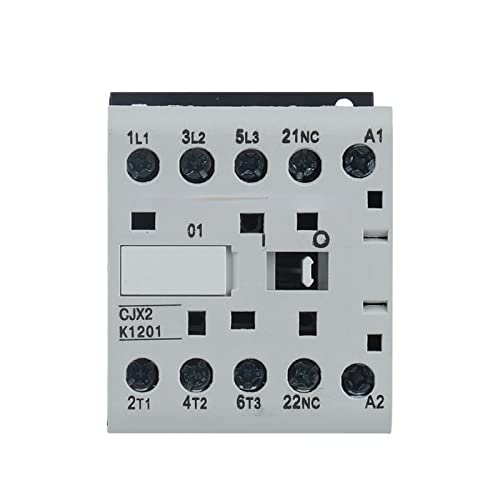 Mini contacteur triphasé CJX2-K 12A bobine 48V commande industrielle sur rail DIN