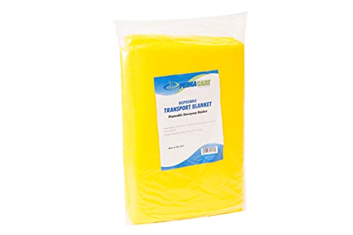 Primacare CSCB-6821 Transport Blanket, Disposable, Yellow, 90 in. x 60 in. (Pack of 24)