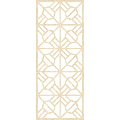 Image of Auburn Decorative Pierced Fretwork Wood Wall Panels, 13 3 /8 inchW x 34 3 /8 inchH x 3 /8 inchT, Birch