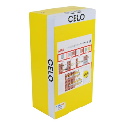 Celo Rahmendübel 10x80 MFR - Dübel mit vormontierter Sechskantschraube - für Fassade und Anbauteile aus Holz und Metall, Stahl verzinkt - 50 Stück