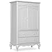 Evolur Aurora Armoire, Queen, Akoya Grey Pearl/Silver Mist