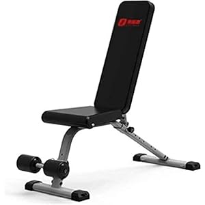 GaRcan Adjustable Weight Bench Utility Sit Up Bench Strength Training Multi-Purpose Gym Bench for Upright/Incline/Decline and Flat Exercise Black