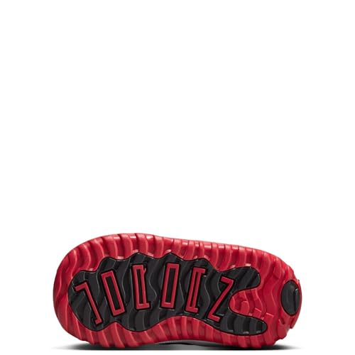 Air Jordan 11 Bred Velvet Infant Toddler Lifestyle Shoes (Black/Gym Red/White)4