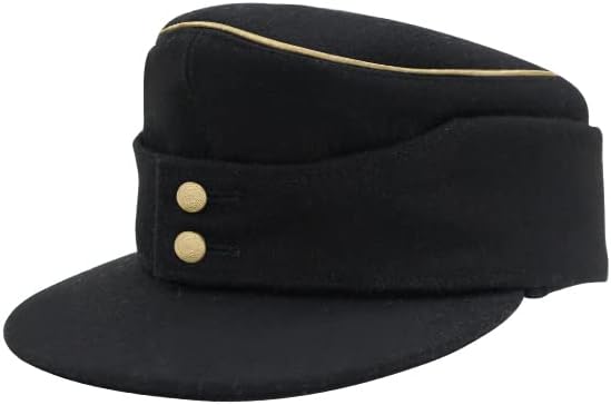 militaryharbor Panzer Elite General Black Wool M43 Field cap