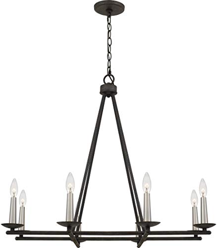 Promo 40% OFF Quoizel CUT5008RK Cutler Candle Chandelier, 8-Light, 480 Watts, Rustic Black (28"H x 32"W) Promo 40% OFF Quoizel CUT5008RK Cutler Candle Chandelier, 8-Light, 480 Watts, Rustic Black (28"H x 32"W)