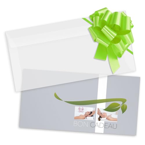 Formulaires bons cadeaux physiothérapie POS BON avec enveloppes et rubans x100