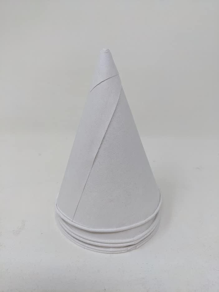Miniatura 3 de Yespac Taza de cono de papel con borde enrollado de 4.5 onzas, YPCC-45, blanco  5,000caja