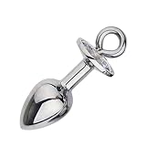 Anal Butt Plug 4 Size with Diamond Anal Plug Masturbator Smooth Metal Butt Plug Flirting Erotic Toy Sex Toys for Couple Adult Store