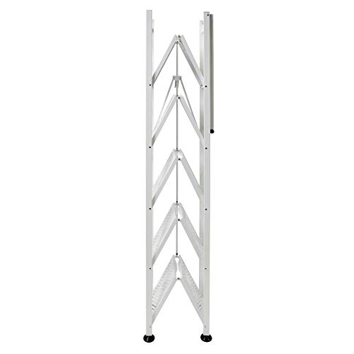 Image of Origami 6-Tier Folding Bookshelf (White)