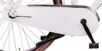 Bicicleta clásica 57cm mujer 3G con componentes de contrapedal y acabado blanco premium 4