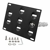 ApplianPar Front Bumper Tow Hook License Plate Mount Bracket Holder Bolt Adapter Relocation Kit for BMW F22 F30 F31 F32 F33 F36 F10 F11 F07 F25 F26 F15 F16