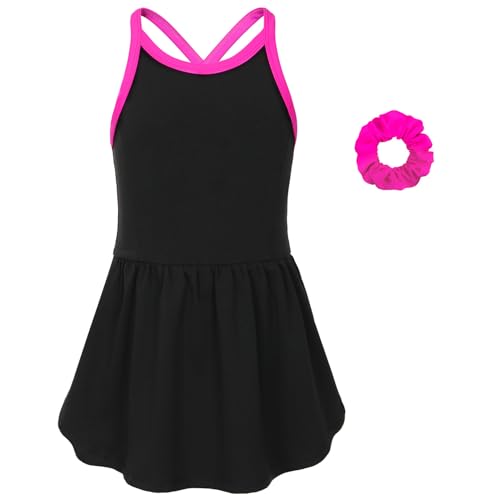 MODAFANS Girls Tennis Golf Dress Sleeveless Athletic Pleated Outfits Sets Built in Shorts with Pockets2