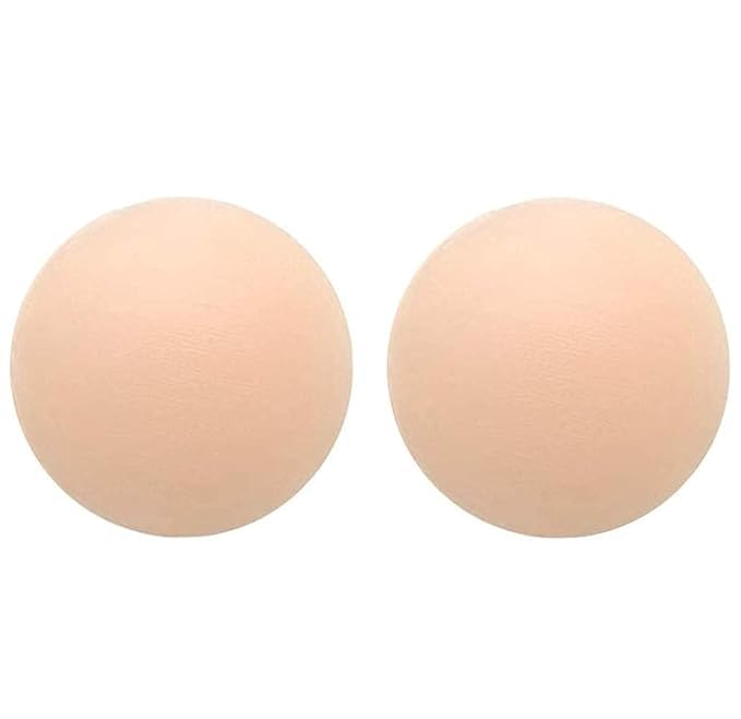 Womens Silicone Reusable Adhesive Nipple Covers/Gel Petals Stick Bra Pad Peach-image-23