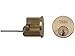 Yale Replacement Rim Cylinder, 6 Keys Provided, P-polished Brass, Suitable for 38-57 mm Doors