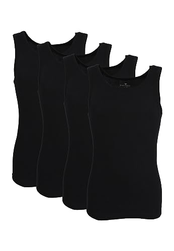 Preisvergleich Produktbild TOM TAILOR 4er Pack Herren Doppelripp Tank Top Unterhemd XL