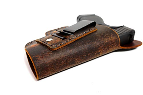 Soft Leather Inside The Waistband Holster For A Glock 42 - Iwb Concealed Carry Holster #TOP5