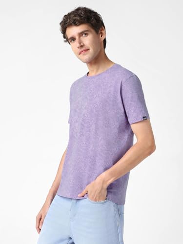 Image of Urbano Fashion Men's Printed Half Sleeve Slim Fit Cotton T-Shirt